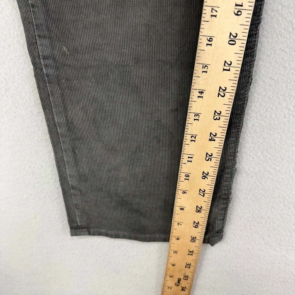 J.Crew Jeans‎ Classic Straight Corduroy Mens 34x30 Black Faded Distressed Retro